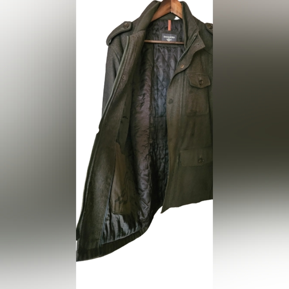 Dockers Melton Four Pocket Military Field Jacket - Picture 3 of 7